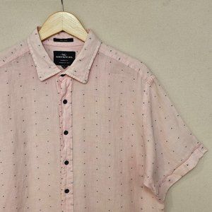 Rodd & Gunn Linen Short Sleeve Button Down Sport Fit XL